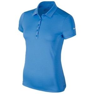 Blue Nike Dri-fit Golf Polo